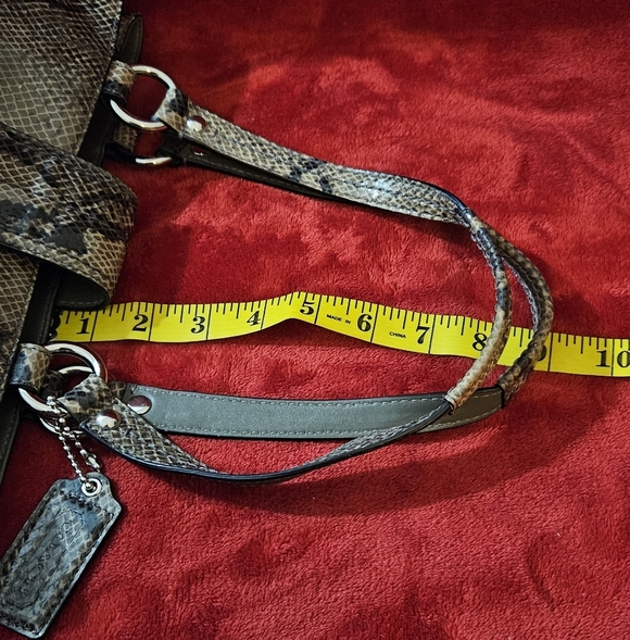 Coach Snakeskin Patterned Women's Bag - Picture 9 of 14
